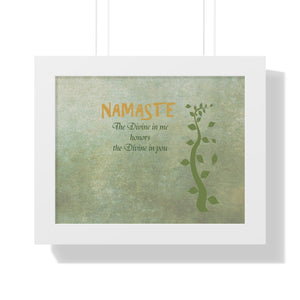 Namaste, Framed Horizontal Poster