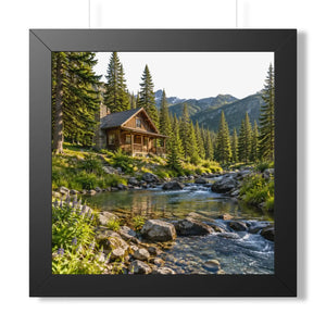 Dipaliz stream flowing framed poster museum paper - prints