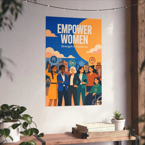 Empower Women Matte Poster — Strength in Solidarity Feminist Wall Art