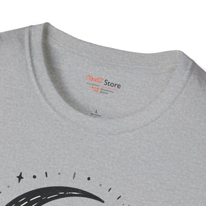 Mildly mystical black cat moon t-shirt - t-shirts
