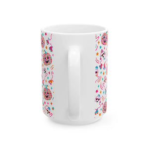 Colorful disco unicorn ceramic mug - mugs