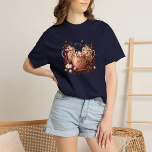 Hot cocoa bears garment-dyed t-shirt - t-shirts
