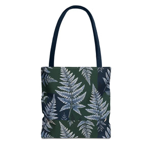 Fern Pattern Tote Bag — Botanical All-Over Print Canvas Tote