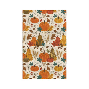 DipaliZ harvest kitchen towel in ochre, rust, mustard and teal