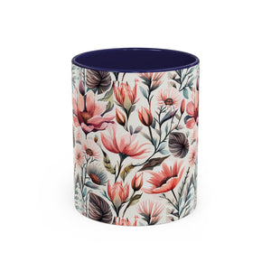 Flowers and birds, Accent Coffee Mug, 11oz