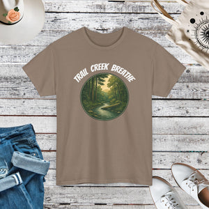 A creek in the woods, Unisex Heavy Cotton Tee