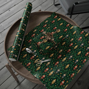 Luxury christmas wrapping paper – emerald green holiday gift wrap