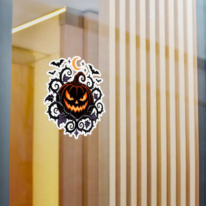 Halloween pumpkin kiss-cut vinyl decal - home decor decals