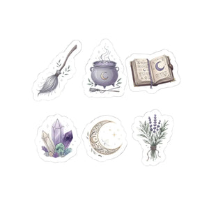 Cut crystal motifs from the DipaliZ mystical sticker pack, kiss-cut