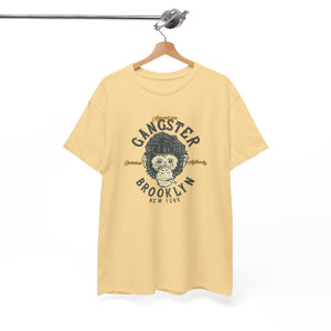Gangster Brooklyn monkey, Unisex Heavy Cotton Tee