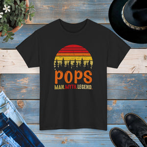Pops man Myth legend, Unisex Heavy Cotton Tee