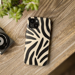 Zebra Print Tough Phone Case