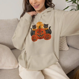 Halloween pumpkin trio hoodie - hoodies