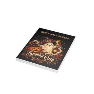 Spooky & cute happy halloween greeting card - cards