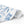 Winter Blue Feather Wrapping Paper Roll — Elegant Feather & Pinecone Gift Wrap