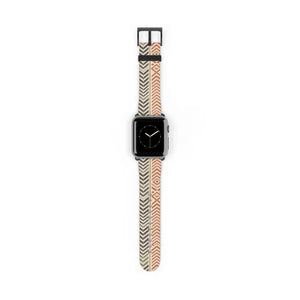 Tribal Chevron Pattern Watch Band - Boho Geometric Apple Watch Strap