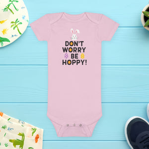 Don't worry, Be Hoppy, Baby Short Sleeve Onesie®