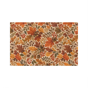 Quick-drying microfiber weave of the DipaliZ autumn leaves tea towel
