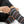 Striped Sublimation Socks — Black, Gray & Rose Crew Socks