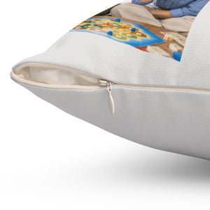 Besties Personalized Photo Pillow — Custom Names & Quote