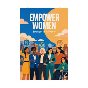 Empower Women Matte Poster — Strength in Solidarity Feminist Wall Art