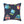 Cute Neon Raccoon Pattern Square Pillow — Colorful Cartoon Accent Cushion