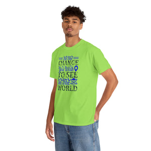 Be the change you want to see, Earth Day, Unisex Heavy Cotton Tee