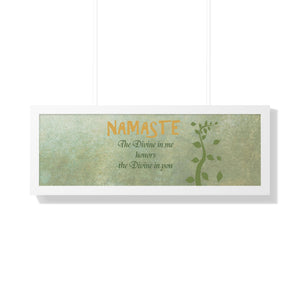 Namaste, Framed Horizontal Poster