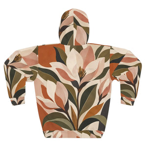 Botanical floral print hoodie - hoodies