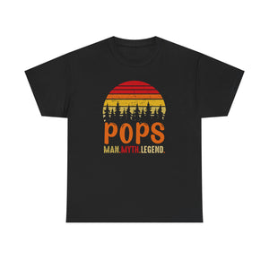 Pops man Myth legend, Unisex Heavy Cotton Tee