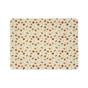 Autumn Ghosts Sherpa Blanket — Cozy Fall Leaves Fleece Throw