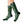 Green Nordic Heart Pattern Sublimation Socks — Festive Holiday Crew Socks