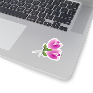 Ppink flower, Kiss-Cut Stickers