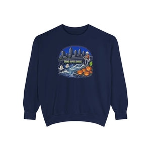 New york halloween vibes garment-dyed sweatshirt - sweatshirts