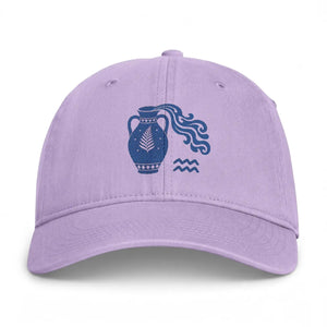 DipaliZ Aquarius embroidered dad hat, brand new and adjustable to one size