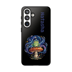 Personalized Frog on Mushroom Tough Phone Case