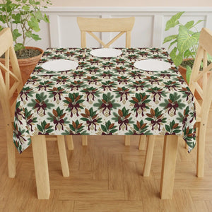 Vintage botanical floral tablecloth - tablecloths
