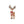 Kiss-cut vinyl decal – festive christmas reindeer with antlers - home decor decals