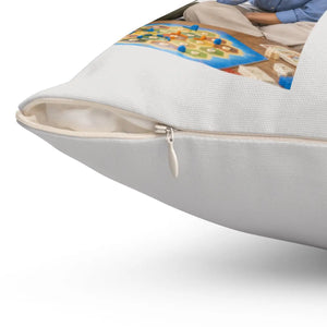 Besties Personalized Photo Pillow — Custom Names & Quote