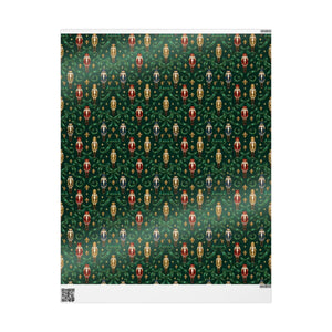 Luxury christmas wrapping paper – emerald green holiday gift wrap
