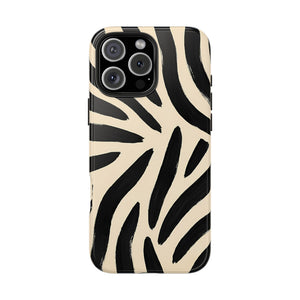 Zebra Print Tough Phone Case