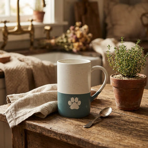 Paw print ceramic mug - mugs