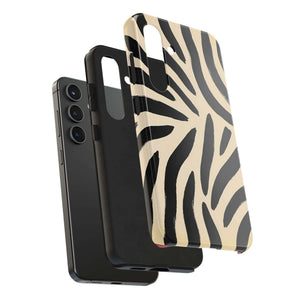 Zebra Print Tough Phone Case