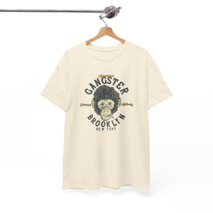 Gangster Brooklyn monkey, Unisex Heavy Cotton Tee