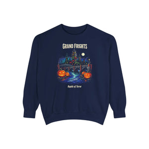 Grand frights halloween garment-dyed sweatshirt - sweatshirts