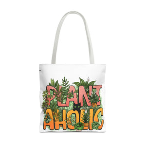Plantaholic Tote Bag — Cute 'Plant Aholic' Eco Shopper for Plant Lovers