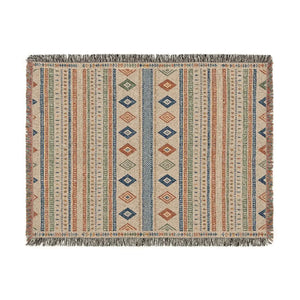 DipaliZ fringed woven throw listed in five sizes up to 80 by 60 inches