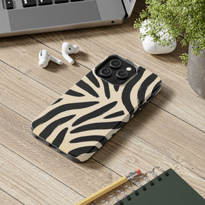 Zebra Print Tough Phone Case