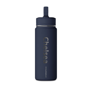 Personalized 20oz Mini Water Bottle — custom name, Minimal Splash Logo Stainless Sport Bottle
