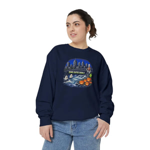 New york halloween vibes garment-dyed sweatshirt - sweatshirts